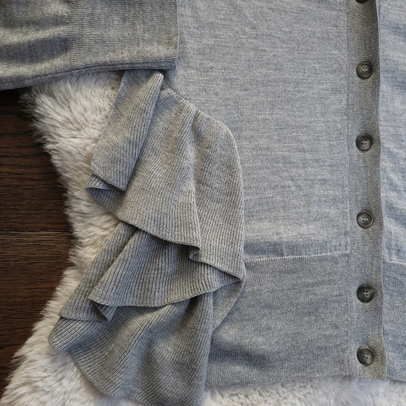 NWOT Maison Margiela MM6 Knit Wool Ruffle Avant Garde Cardigan - Picture 4 of 11